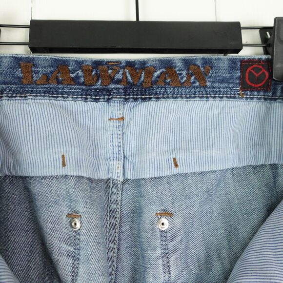 Lawman Jeans Womens Size 34x34 Bootcut Flared Light Wash Western Rodeo Cowboy - Picture 9 of 12